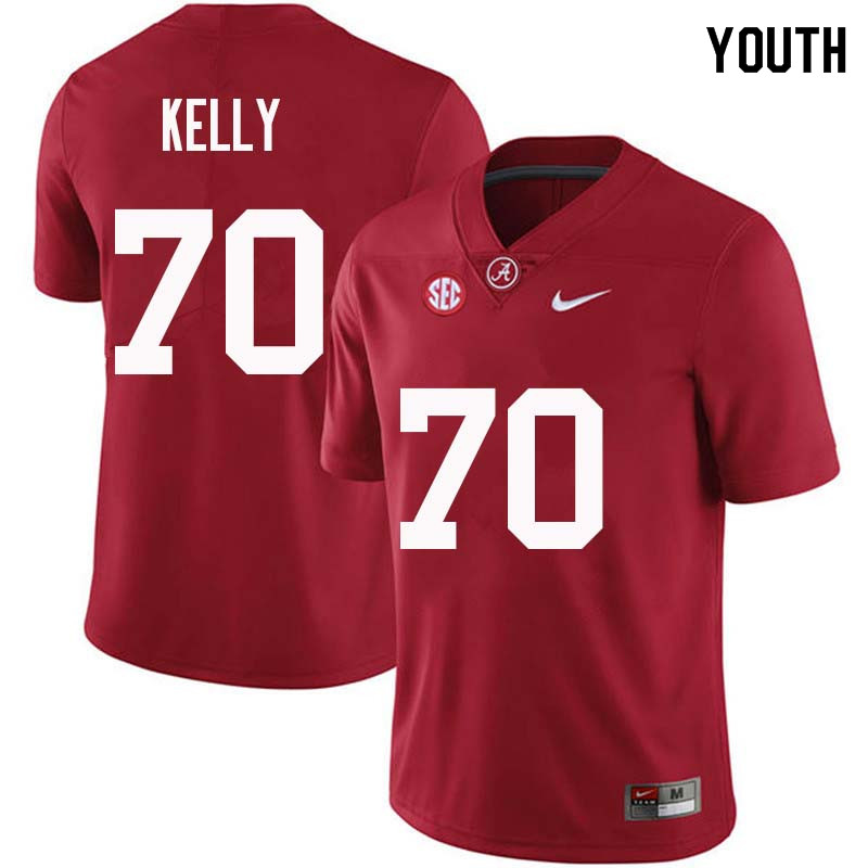 Youth #70 Ryan Kelly Alabama Crimson Tide College Football Jerseys Sale-Crimson